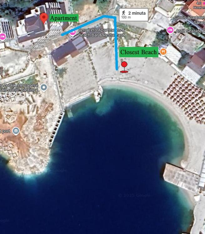 Agora Sea View Apartment Sarande Exterior photo